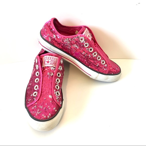 pink sequin converse shoes